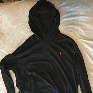Polo Black thin hoodie
